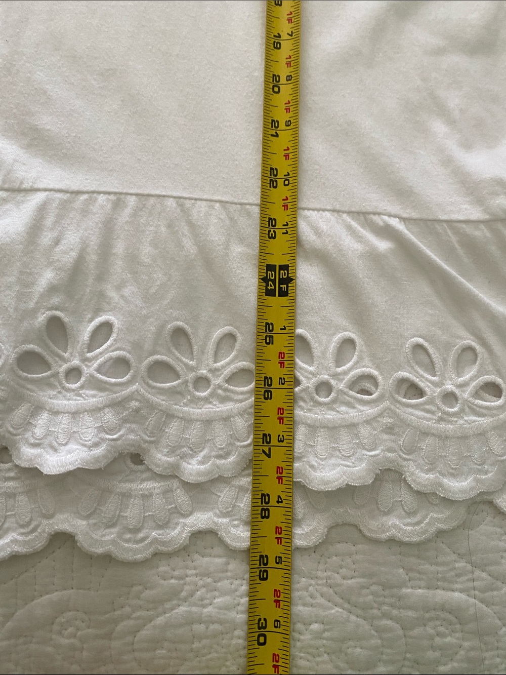 Lilly Pulitzer Women's White Sleeveless Eyelet Hem Tank Top Size XL - Picture 4 of 5